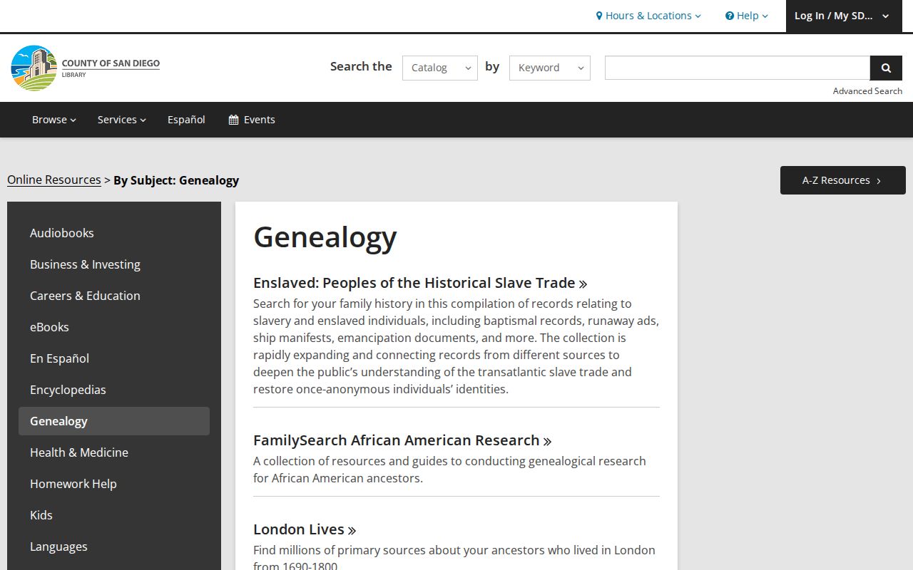 La Mesa people directories and county genealogy resources