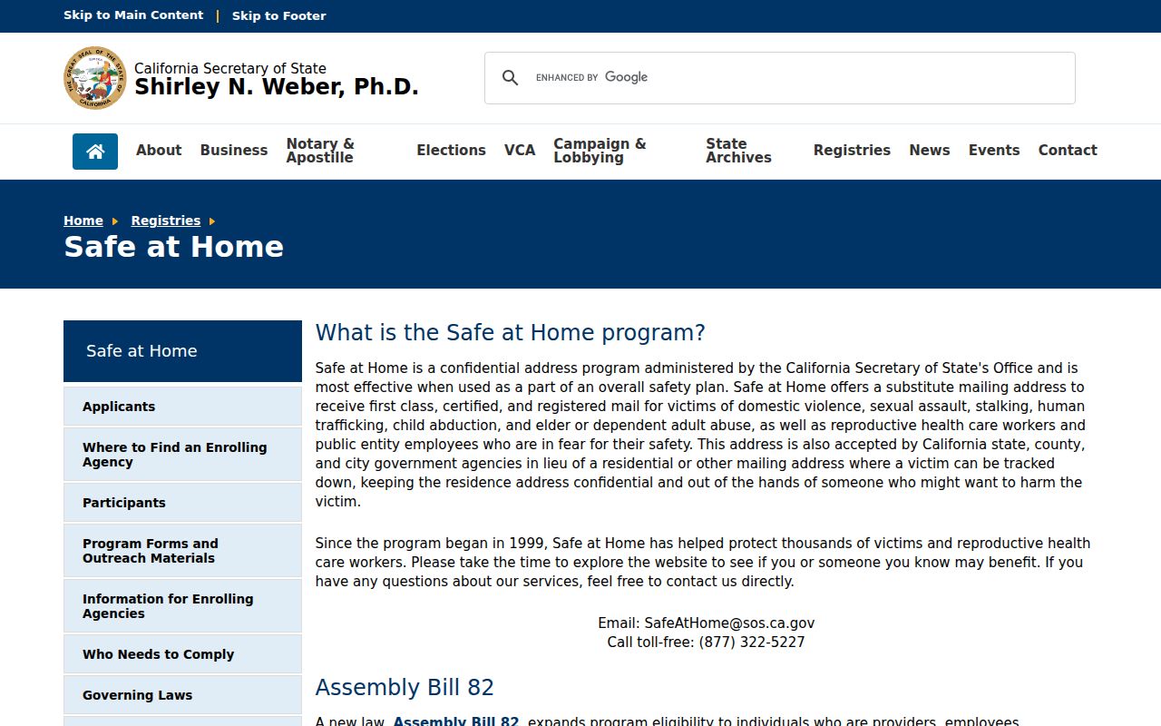 La Mesa voter records address protection through California Safe at Home