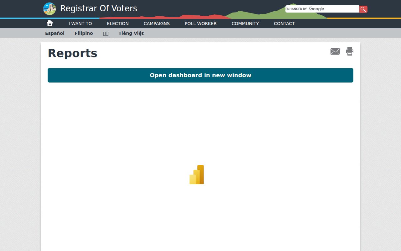 La Mesa voter records reports from the San Diego County Registrar